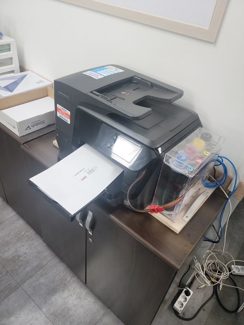 천안 사무용 복합기렌탈 HP8710 설치 사진 1